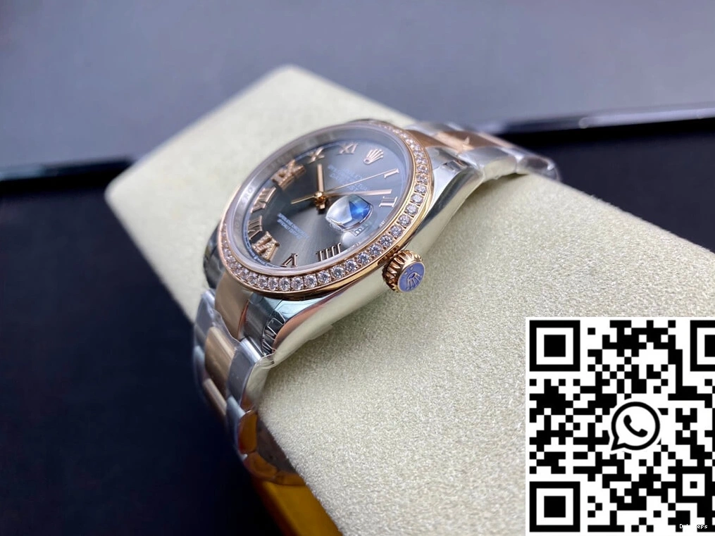 Factory EW M126281RBR-0012 Diamond-set Bezel Datejust Rolex 0407